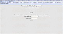 Desktop Screenshot of funkospreadsheet.com